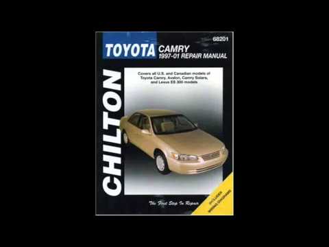 Toyota camry 2001 repair manual free download pc